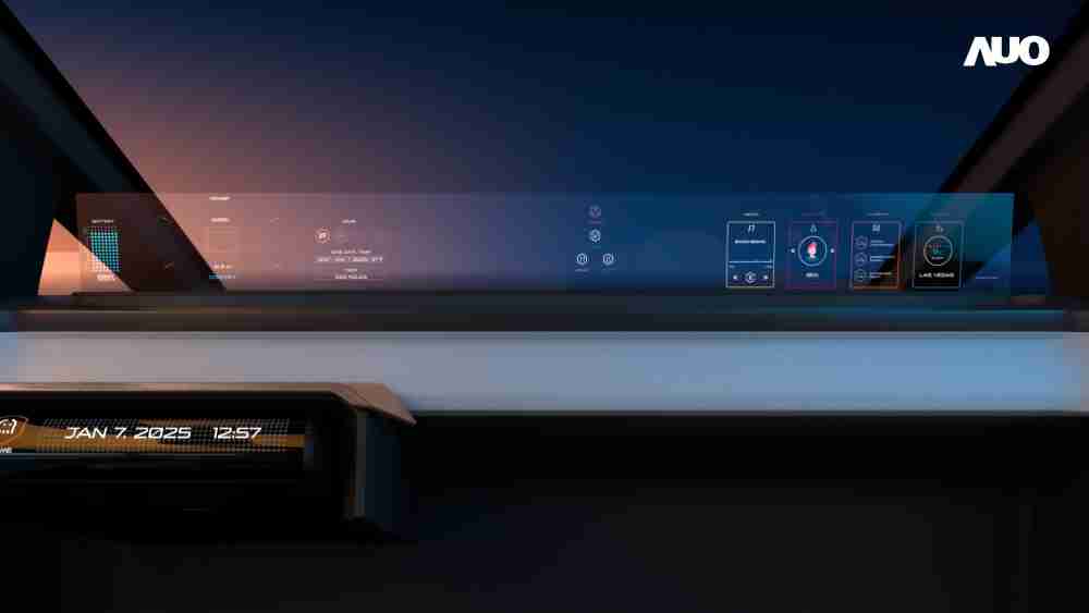 尊龙集团无界透明显示接口(Horizon Image Glass)透过车运算方案整合仪表板、、、、中控台及副驾显示器，，，一体式全景呈现，，提供乘用者清晰的前方视野、、、行车必要信息与娱乐功能